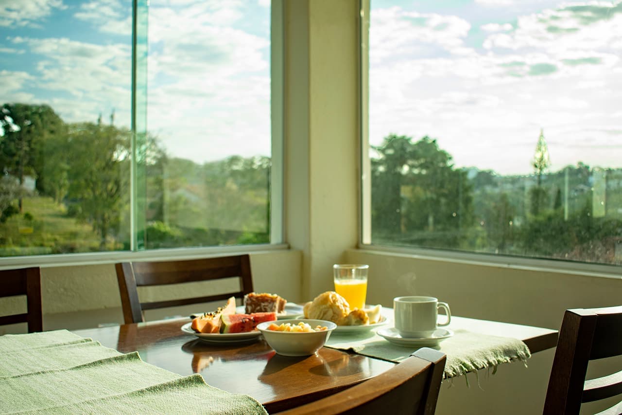 Café da manhã da pousada